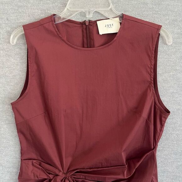 JUST Female Vadin Asymmetric Minimalist Top Small Sustainable Feminine Capsule - Picture 2 of 11